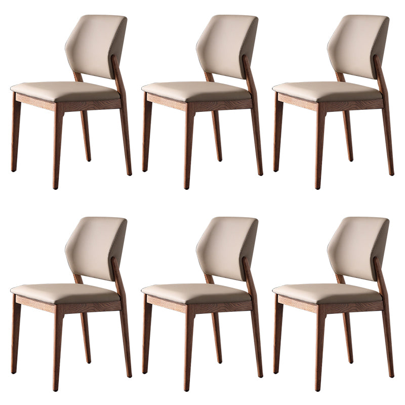 Dining Room Kitchen Chair Open Back Solid Wood Legs Dining Side Chair