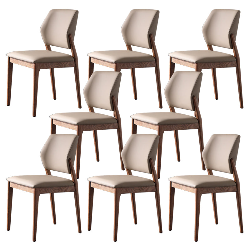 Dining Room Kitchen Chair Open Back Solid Wood Legs Dining Side Chair