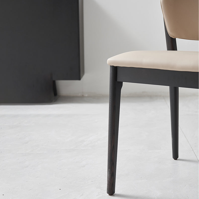 Dining Room Kitchen Chair Open Back Solid Wood Legs Dining Side Chair