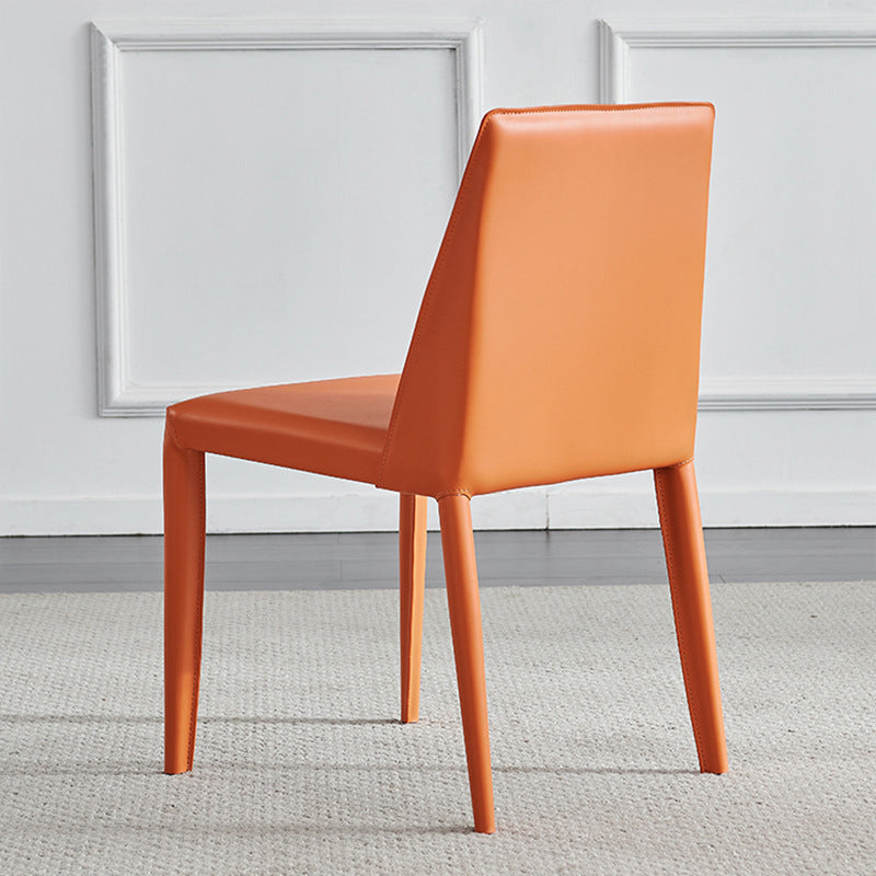 Contemporary Indoor Kitchen Chair Faux Leather Dining Side Chair