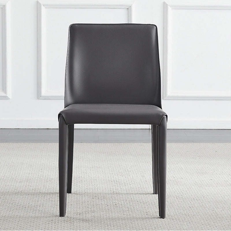 Contemporary Indoor Kitchen Chair Faux Leather Dining Side Chair