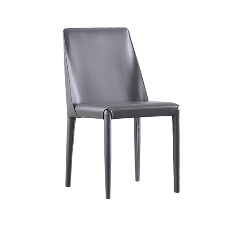 Contemporary Indoor Kitchen Chair Faux Leather Dining Side Chair