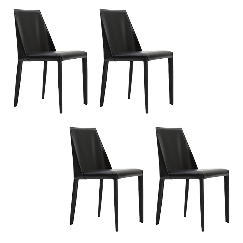 Contemporary Indoor Kitchen Chair Faux Leather Dining Side Chair