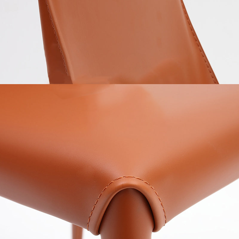 Contemporary Indoor Kitchen Chair Faux Leather Dining Side Chair