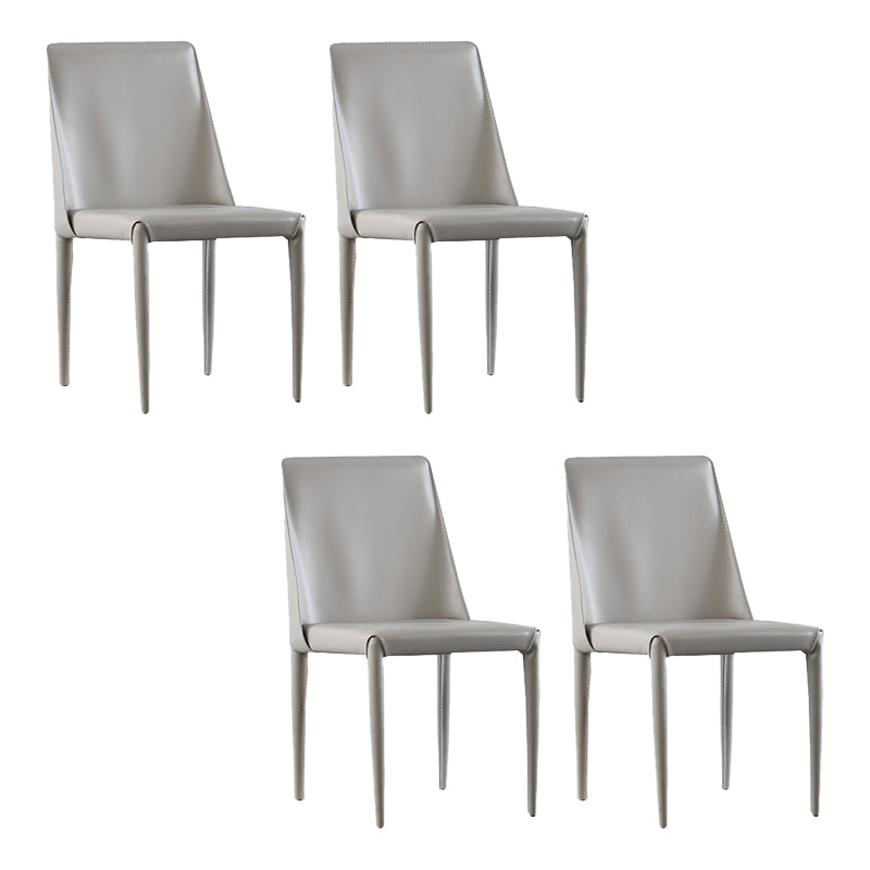 Contemporary Indoor Kitchen Chair Faux Leather Dining Side Chair