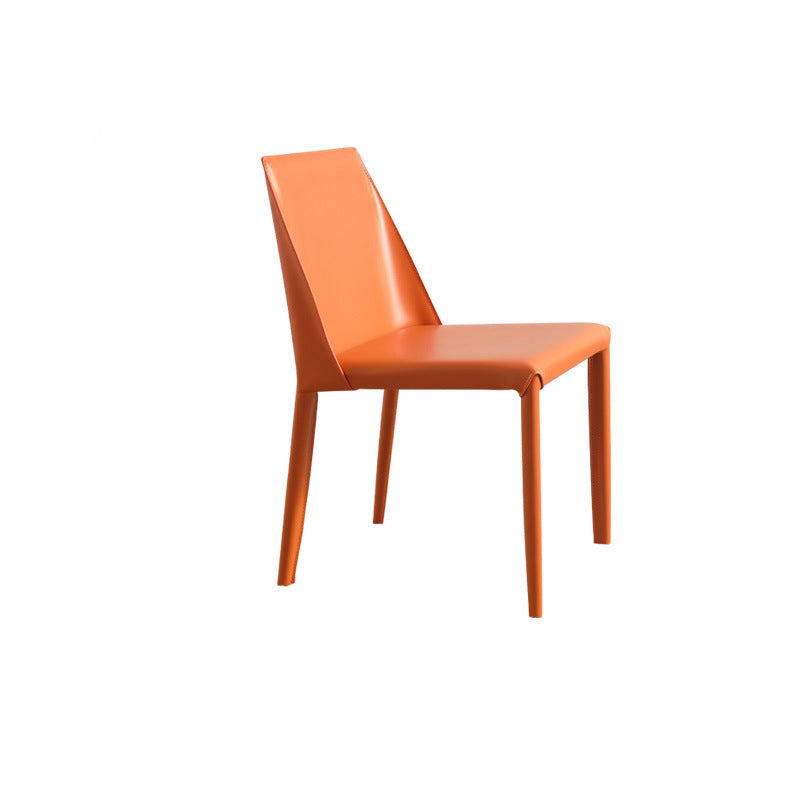 Contemporary Indoor Kitchen Chair Faux Leather Dining Side Chair