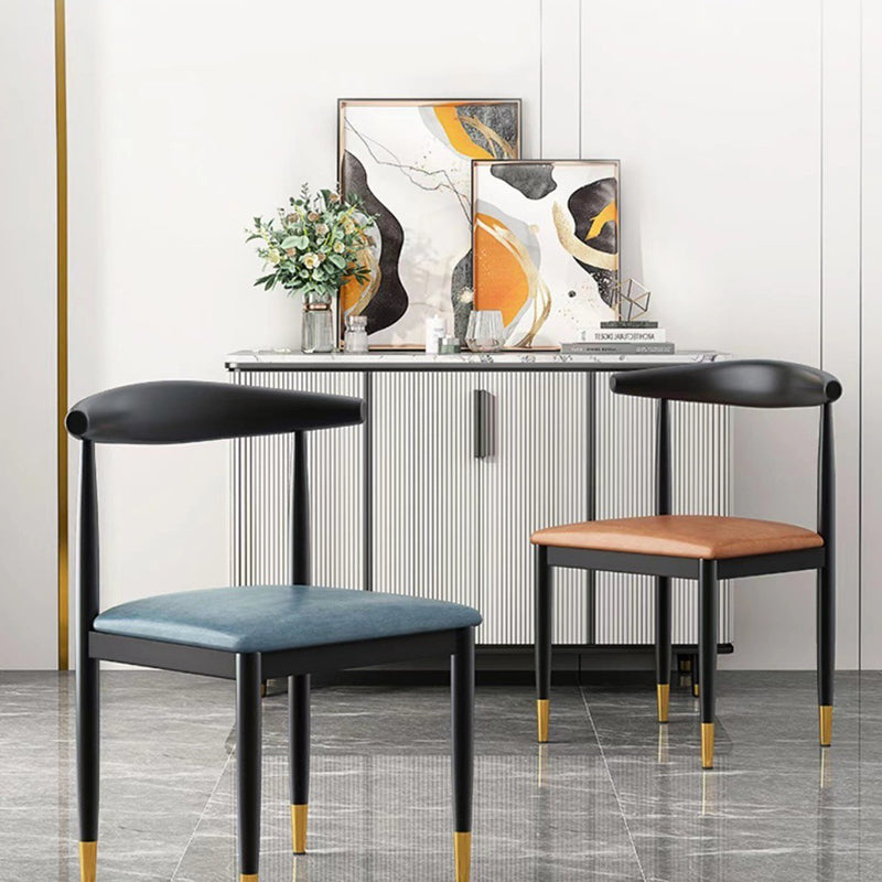 Metal Kitchen Dining Room Chair Contemporary Upholstered Chair