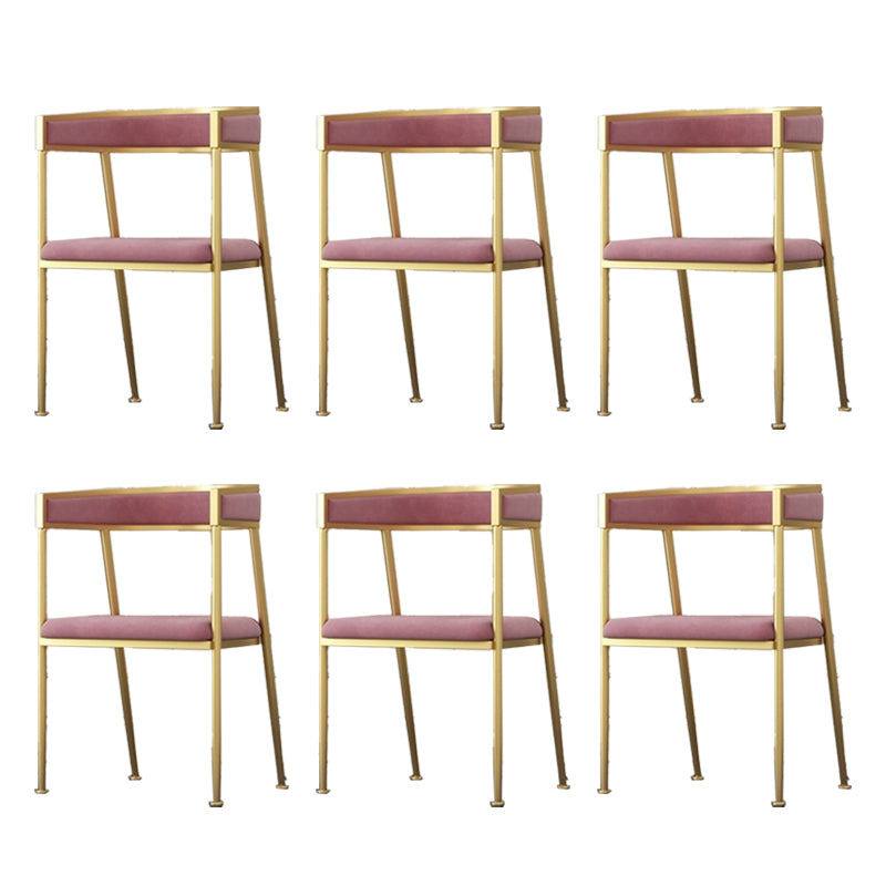 Glam Velvet Dining Side Chair Kitchen Indoor Upholstered Arm Chair