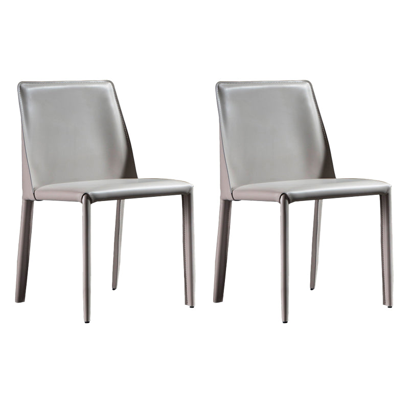 Faux Leather Side Chair Contemporary Indoor Dining Side Chair