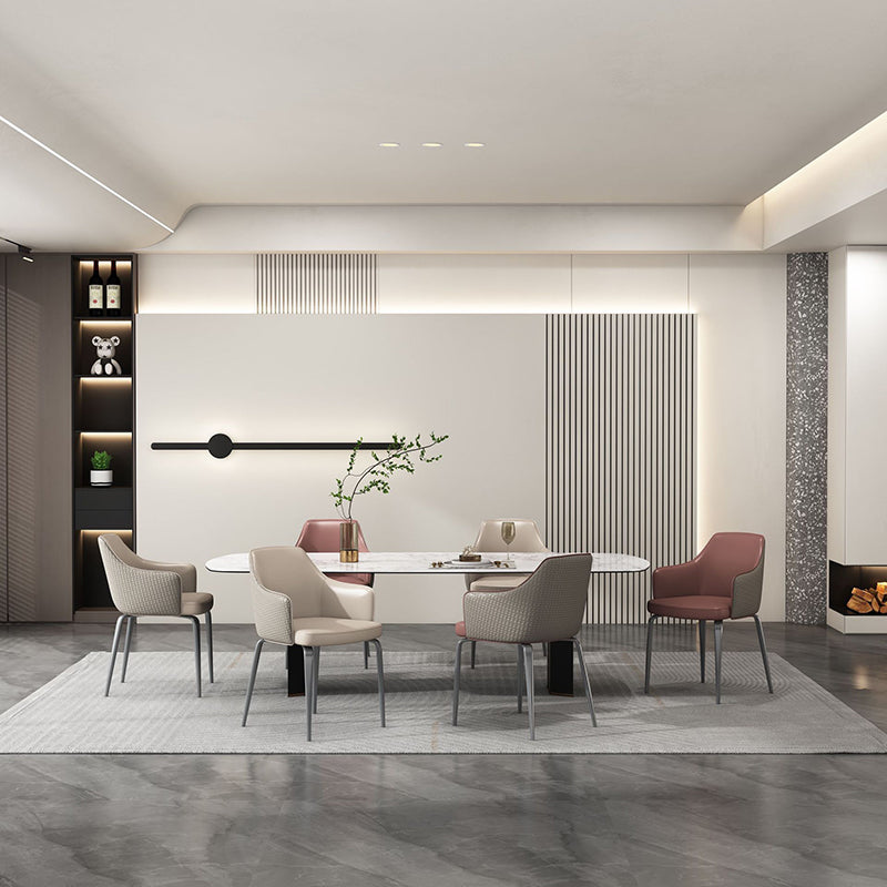 Indoor Kitchen Dining Accent Chair Upholstered Dining Arm Chair