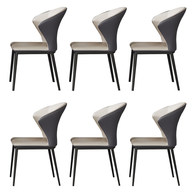 Upholstered Dining Side Chair Wingback Armless Dining Room Chair
