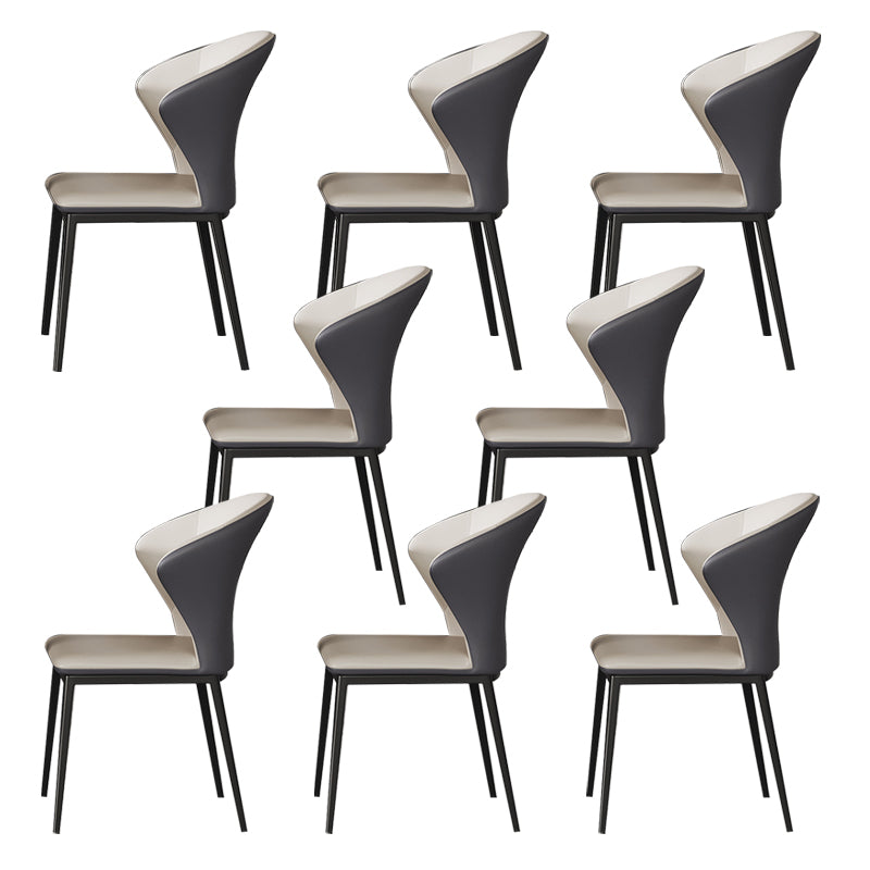 Upholstered Dining Side Chair Wingback Armless Dining Room Chair