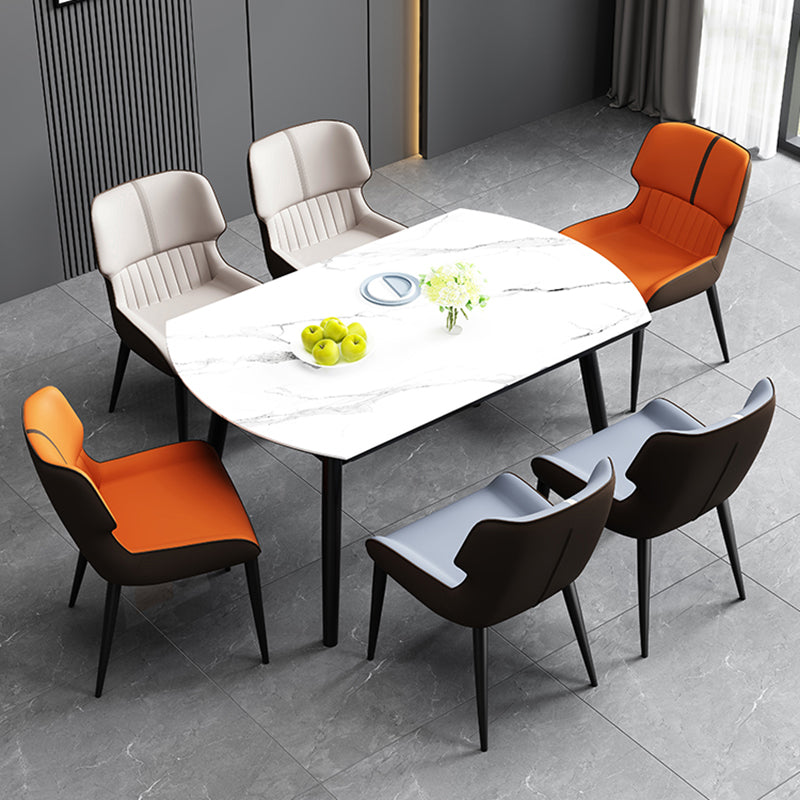 Dining Room Upholstered Side Chair Home Faux Leather Dining Chair