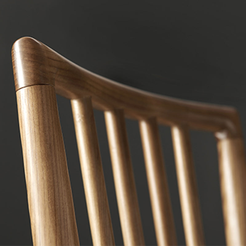 Contemporary Solid Wood Side Chair Kitchen Slat Back Armless Chair