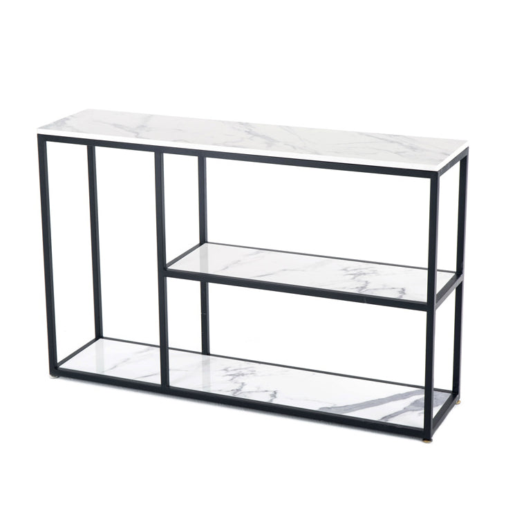 Glam Console Accent Table Antique Finish Rectangle Console Table