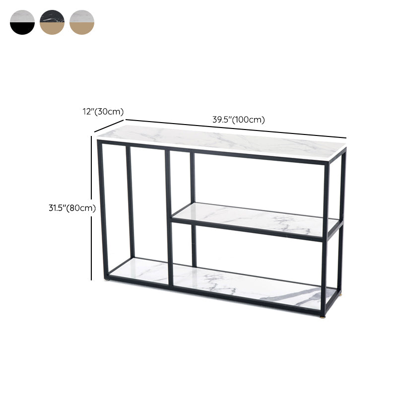 Glam Console Accent Table Antique Finish Rectangle Console Table