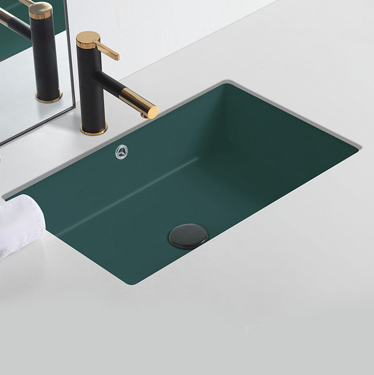 Modern Undermount Bathroom Sink Rectangular Undermount Bathroom Sink with Overflow
