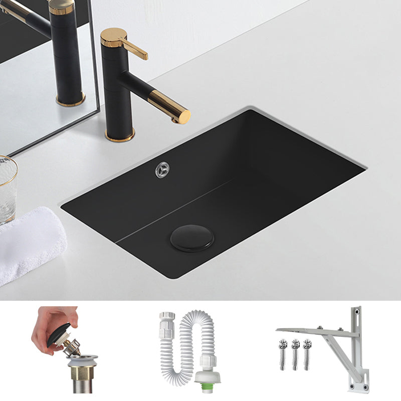 Modern Undermount Bathroom Sink Rectangular Undermount Bathroom Sink with Overflow