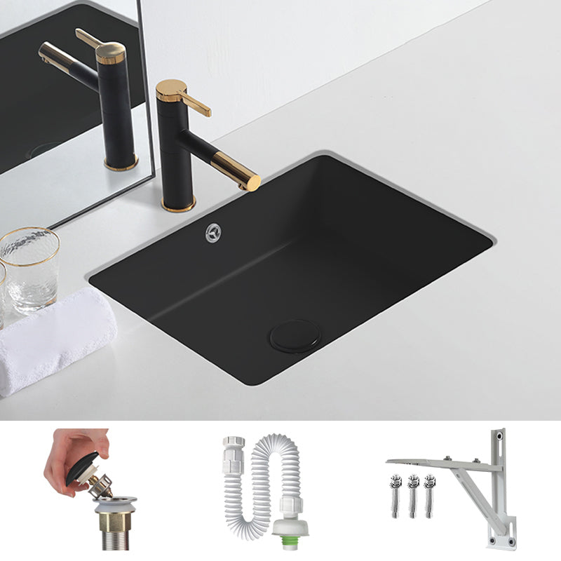 Modern Undermount Bathroom Sink Rectangular Undermount Bathroom Sink with Overflow