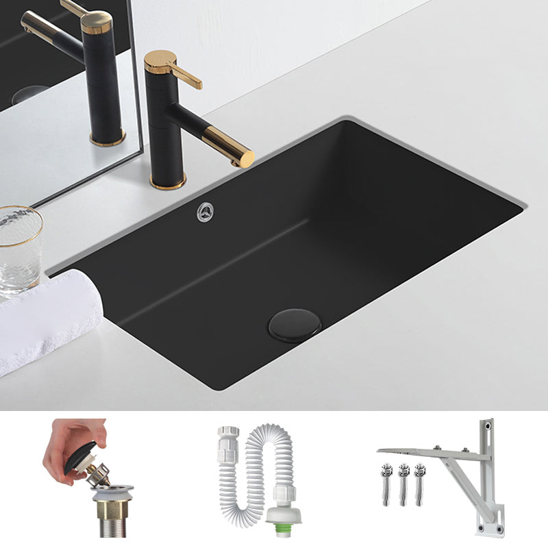 Modern Undermount Bathroom Sink Rectangular Undermount Bathroom Sink with Overflow