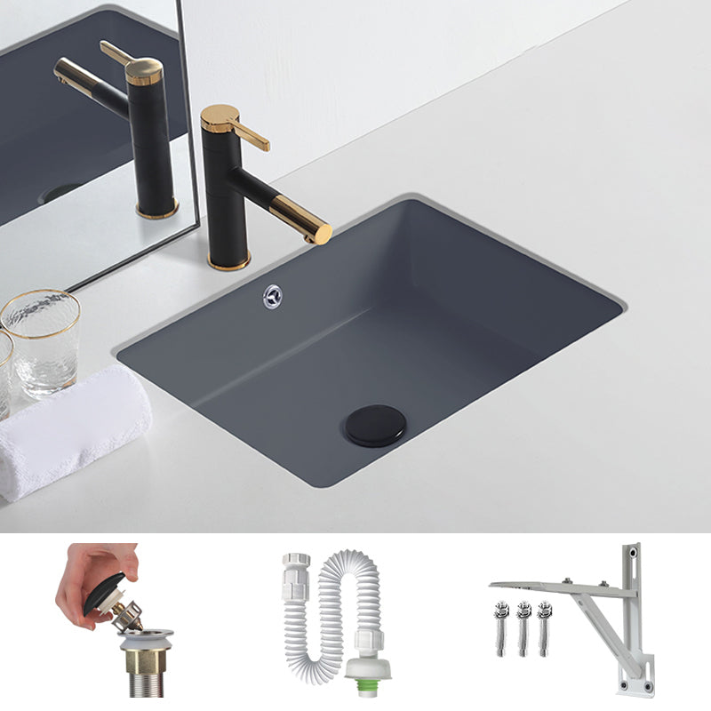Modern Undermount Bathroom Sink Rectangular Undermount Bathroom Sink with Overflow