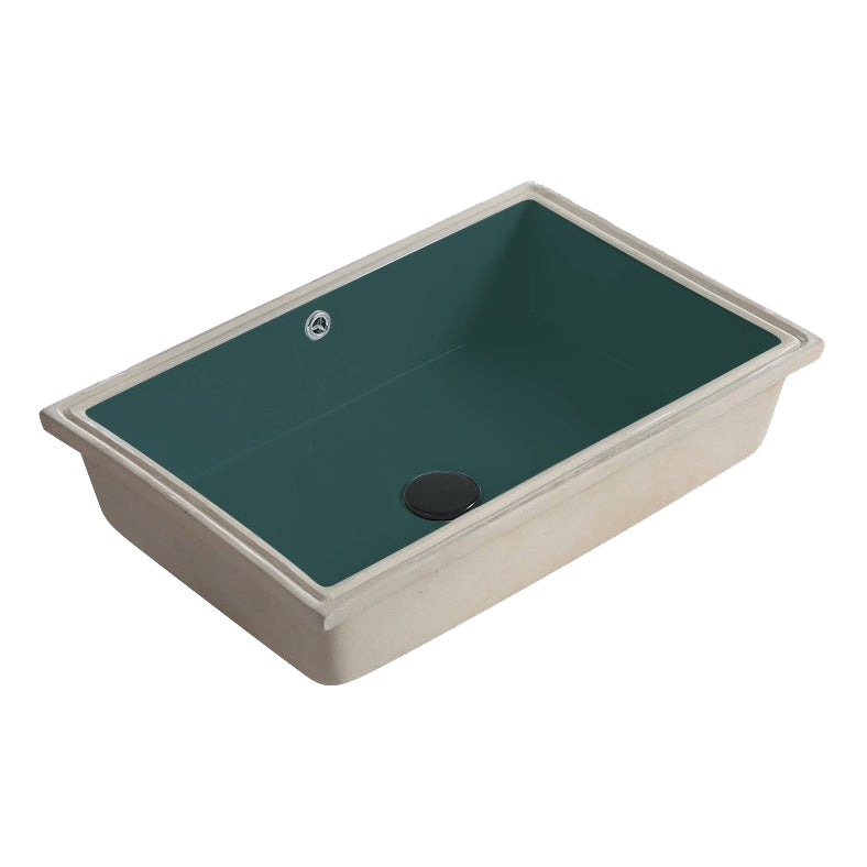 Modern Undermount Bathroom Sink Rectangular Undermount Bathroom Sink with Overflow