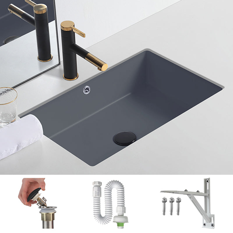 Modern Undermount Bathroom Sink Rectangular Undermount Bathroom Sink with Overflow