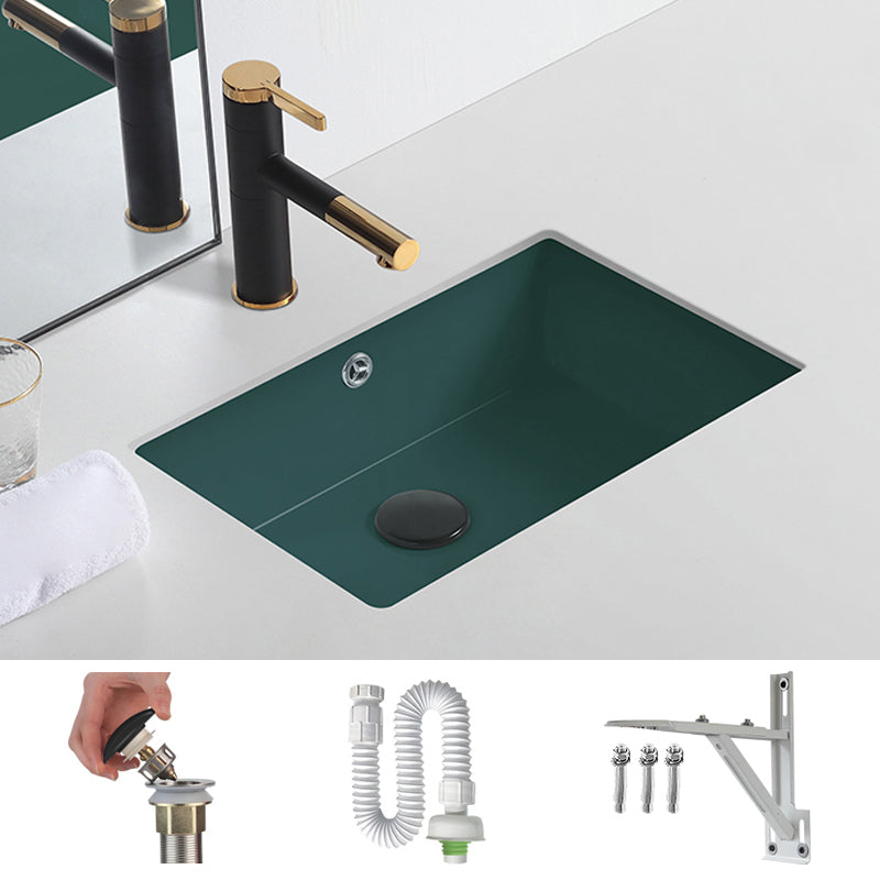 Modern Undermount Bathroom Sink Rectangular Undermount Bathroom Sink with Overflow
