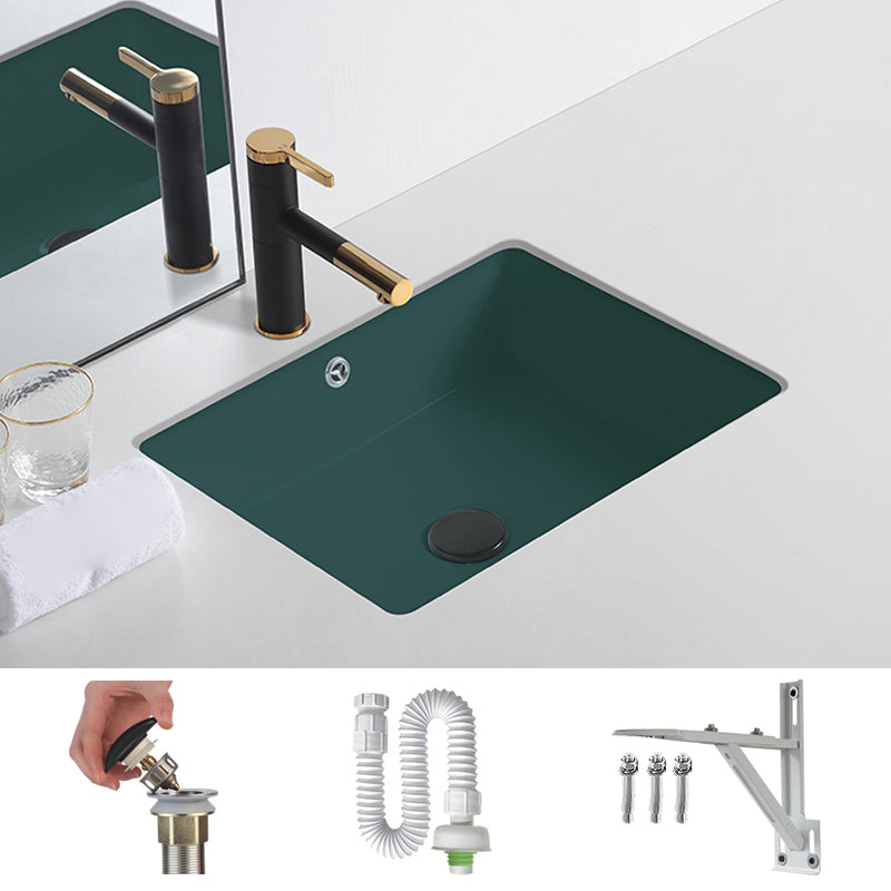 Modern Undermount Bathroom Sink Rectangular Undermount Bathroom Sink with Overflow