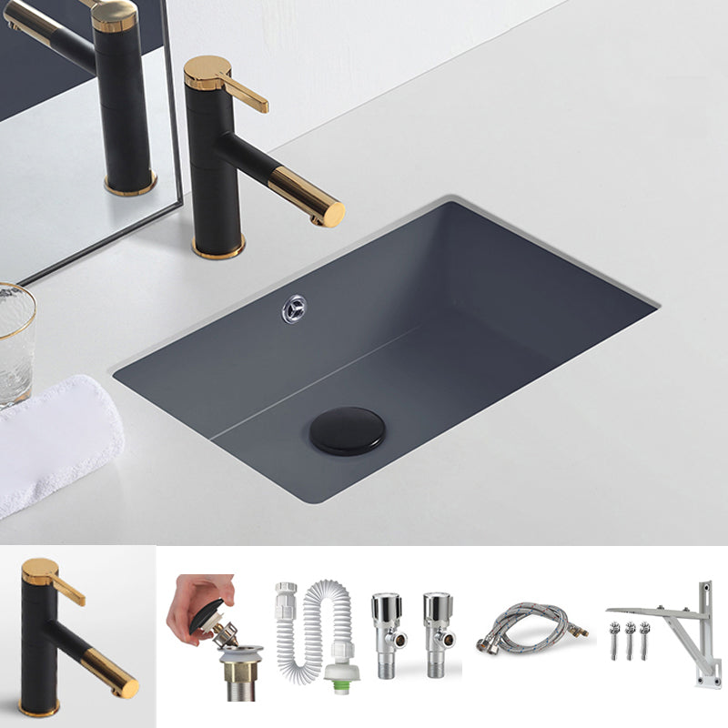 Modern Undermount Bathroom Sink Rectangular Undermount Bathroom Sink with Overflow