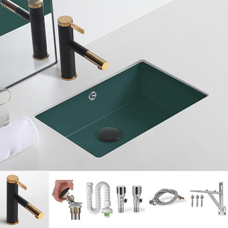 Modern Undermount Bathroom Sink Rectangular Undermount Bathroom Sink with Overflow
