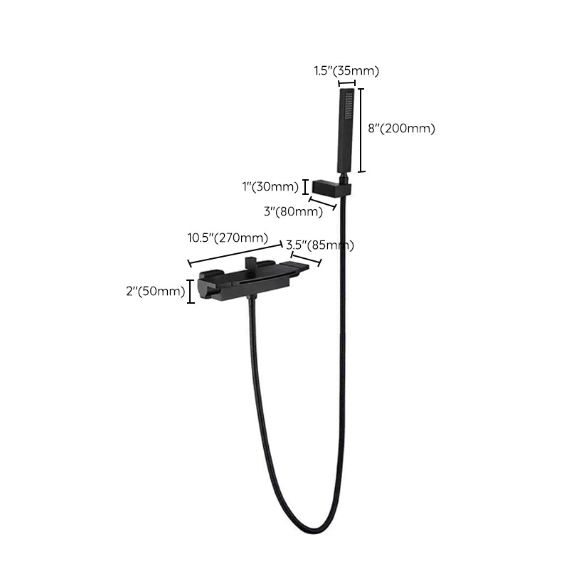Modern Style Freestanding Bathtub Faucet Brass Floor Mounted Freestanding Faucet