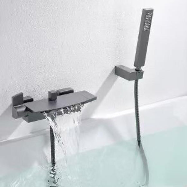 Modern Bathroom Tub Spout Wall Mounted Fixed Waterfall Faucet