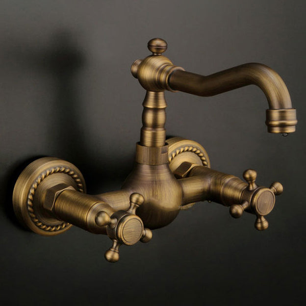 Traditional Wall Mounted Copper Claw Foot Tub Faucet Trim Low Arc Claw Foot Tub Faucet