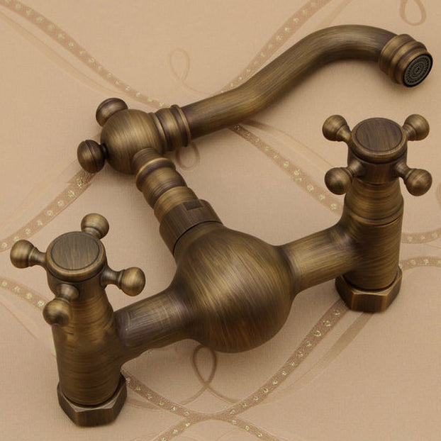 Traditional Wall Mounted Copper Claw Foot Tub Faucet Trim Low Arc Claw Foot Tub Faucet