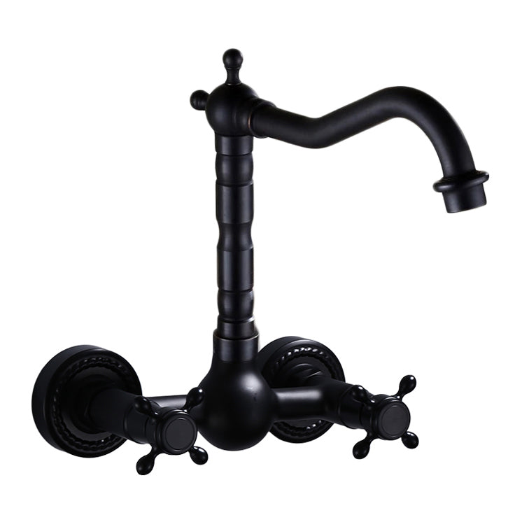 Traditional Wall Mounted Metal Tub Filler Low Arc Waterfall Bathroom Faucet
