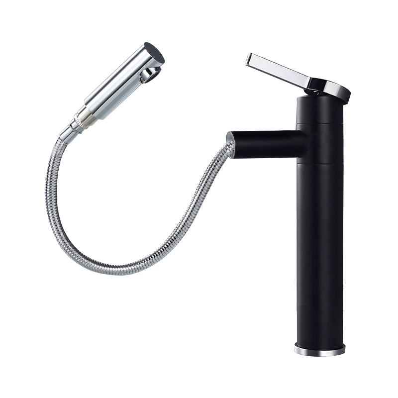 Pull-out Vessel Faucet Modern Style Faucet with One Lever Handle