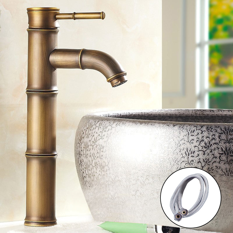 One Hole Faucet Country Vessel Sink Bathroom Faucet with Single Lever Handle