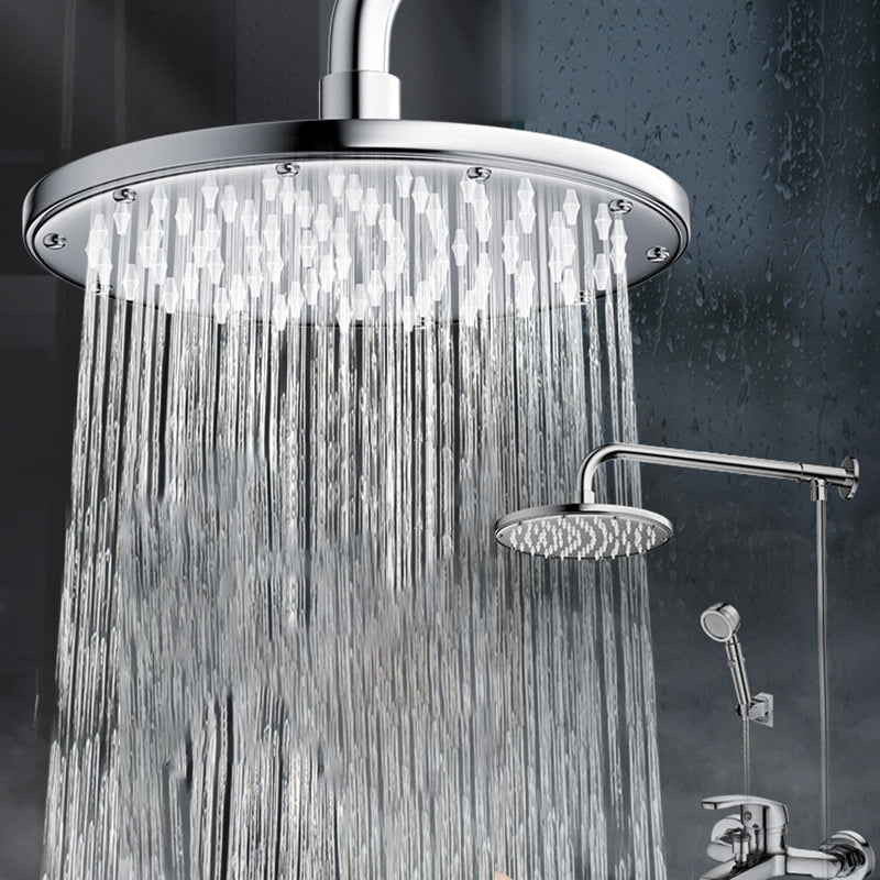 Contemporary Shower Head Combo Polished Stainless Steel Ceiling Mounted Shower Head