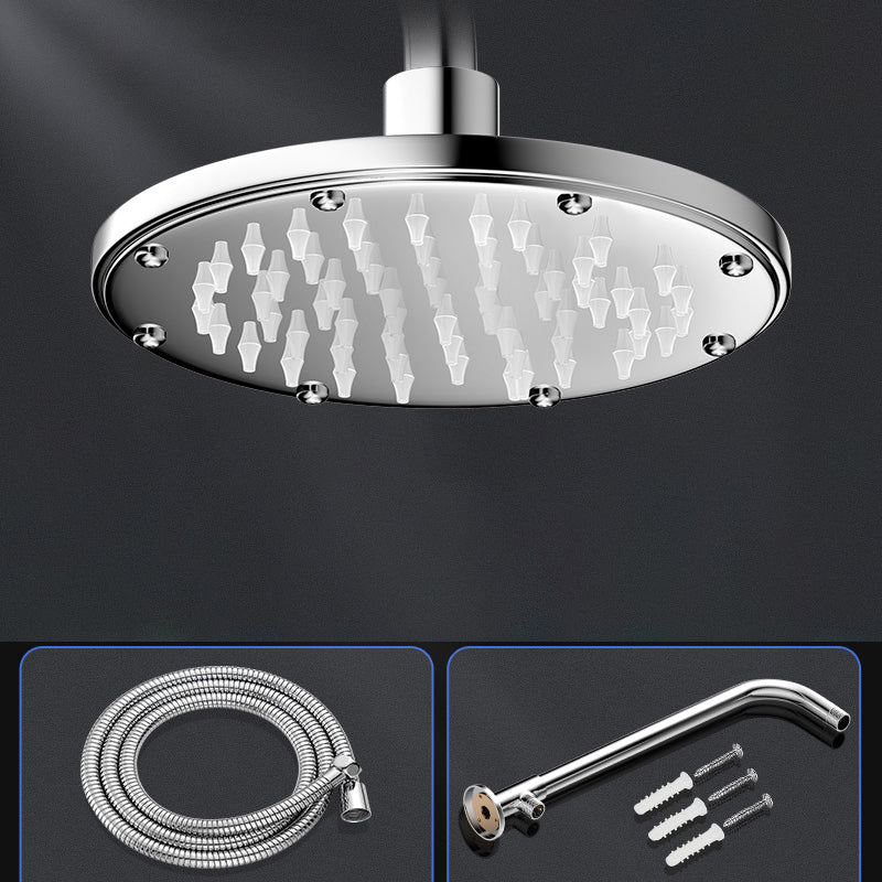 Contemporary Shower Head Combo Polished Stainless Steel Ceiling Mounted Shower Head
