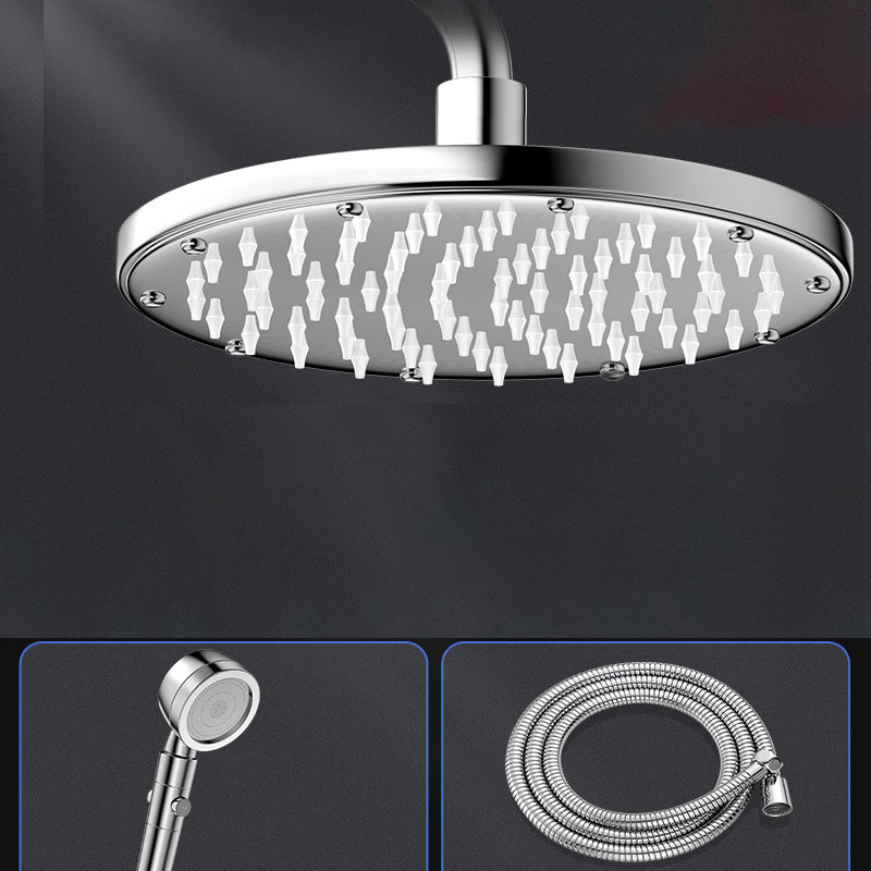 Contemporary Shower Head Combo Polished Stainless Steel Ceiling Mounted Shower Head