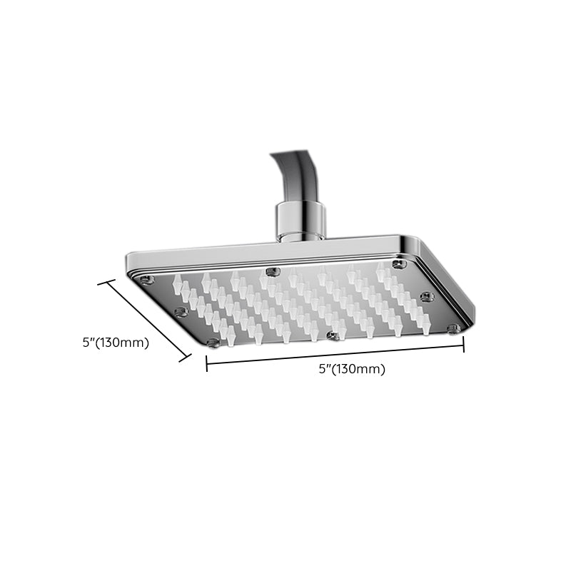 Contemporary Shower Head Combo Polished Stainless Steel Ceiling Mounted Shower Head