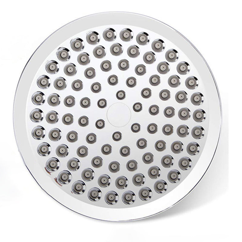 Contemporary Shower Combo Dual Shower Head Chrome Wall-Mount Round Shower Head