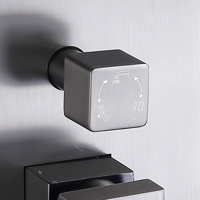 Shower System Massage Jet Lever Handheld Shower Head Shower Combo