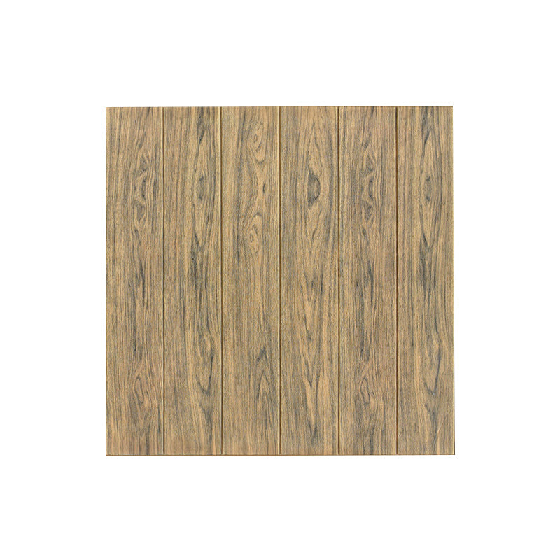 Modern Wood Paneling Smooth Wall Interior Wood Plank Set of 2
