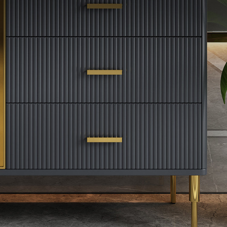 3-drawer Sideboard Cabinet with Drawers Glam Buffet Sideboard