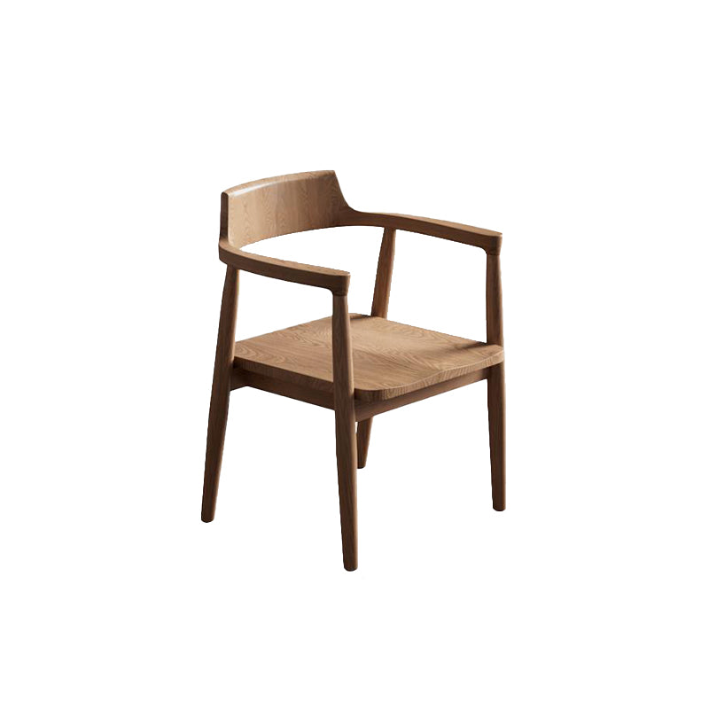 Contemporary Kitchen Dining Chair Solid Wood Side Chair in Walnut