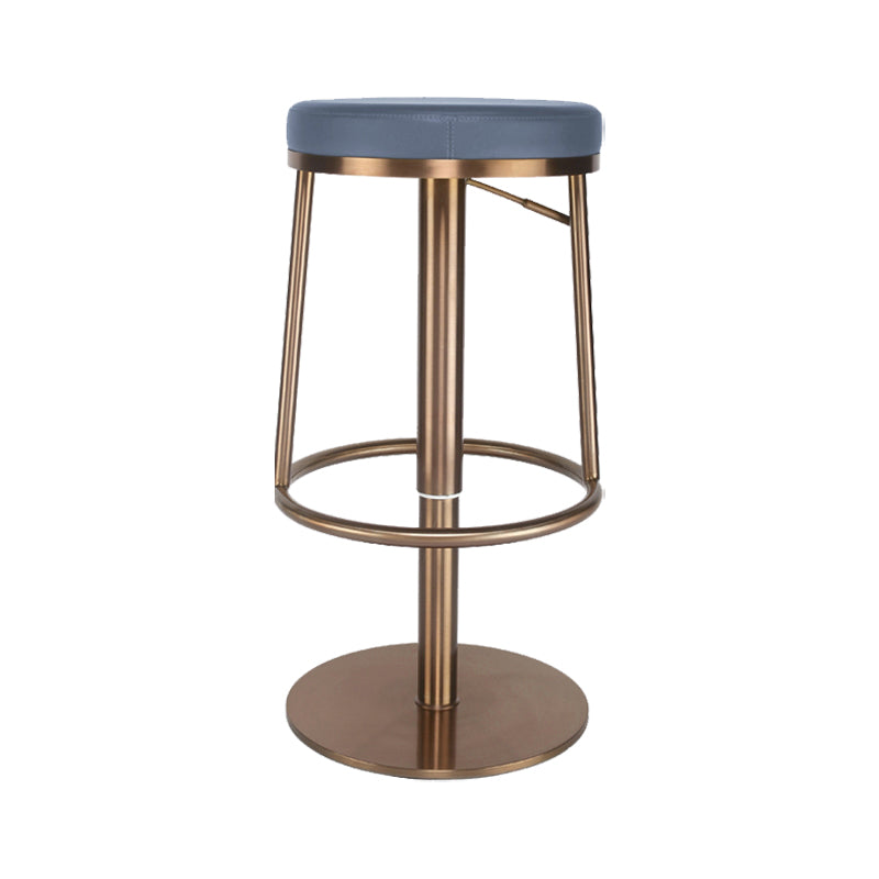 Glam Style Bar Stool Leather Backless Counter Stool for Bristol