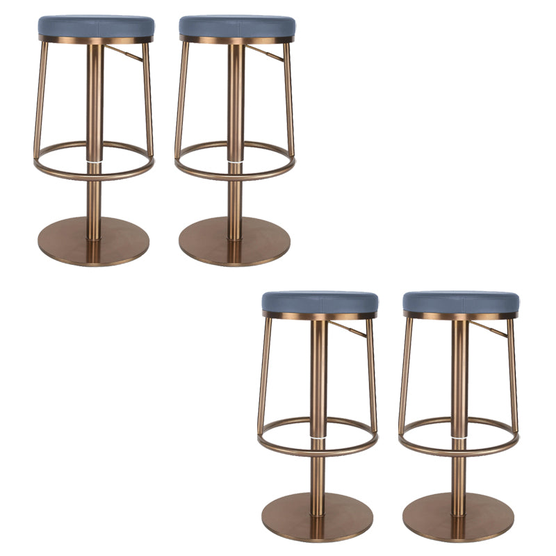 Glam Style Bar Stool Leather Backless Counter Stool for Bristol