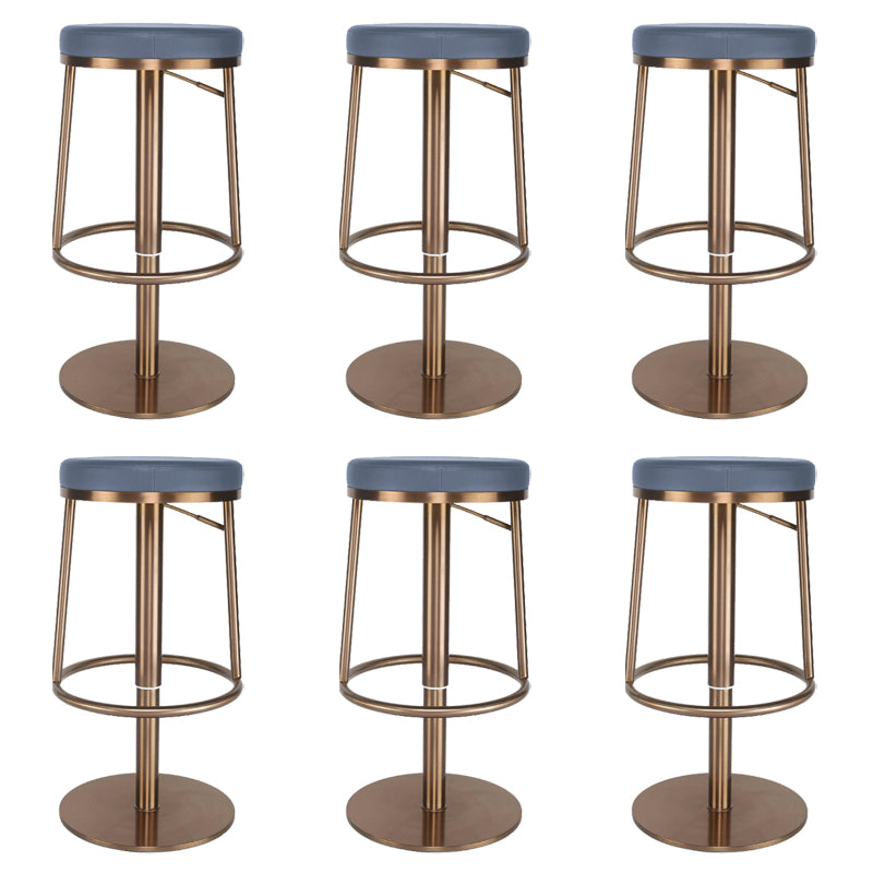 Glam Style Bar Stool Leather Backless Counter Stool for Bristol